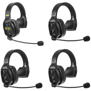 (Saramonic) WiTalk-WT4S Sistema de intercomunicación inalámbrico full-duplex para 4 personas con auriculares de un solo oído