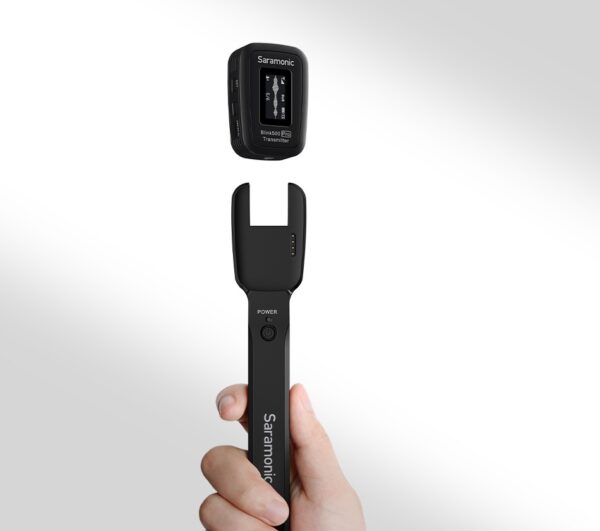 (Saramonic) Blink500 Pro HM Soporte para transmisor de mano con cargador para Blink500 pro