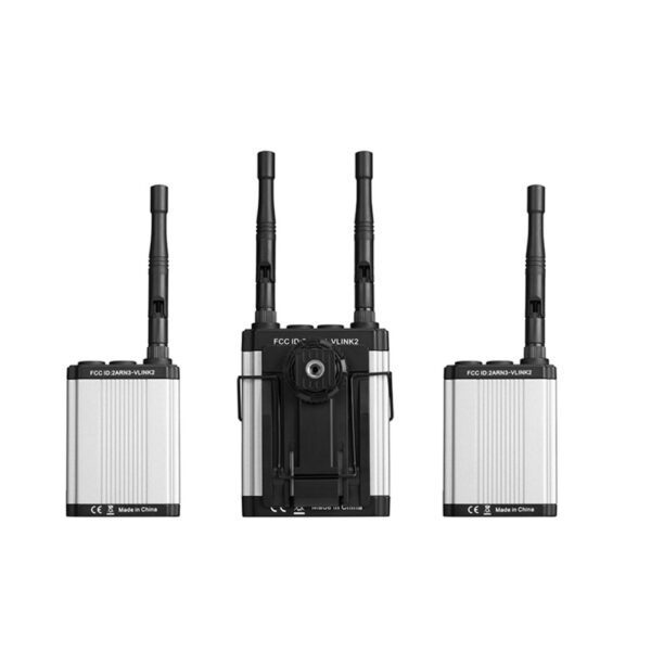 (Saramonic)  Vlink2 Kit 2 Sistema de micrófono Lavalier inalámbrico para dos personas con IFB Talkback, DK3 Lavs - Imagen 3